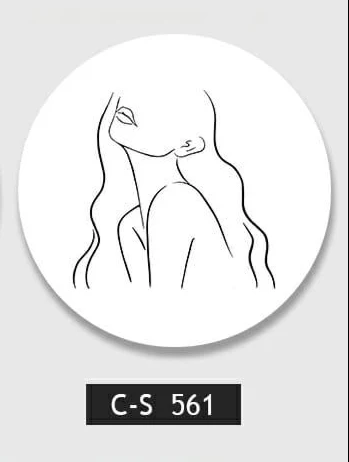 תמונת קיר עגולה BLACK AND WHITE PASSION - Image 4